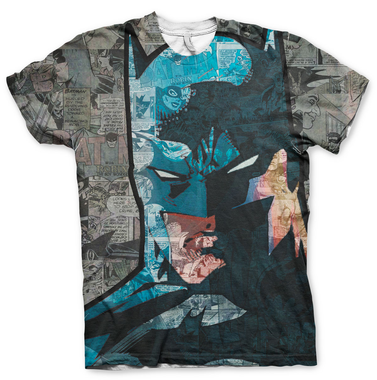 Batman Face-Up Allover T-Shirt