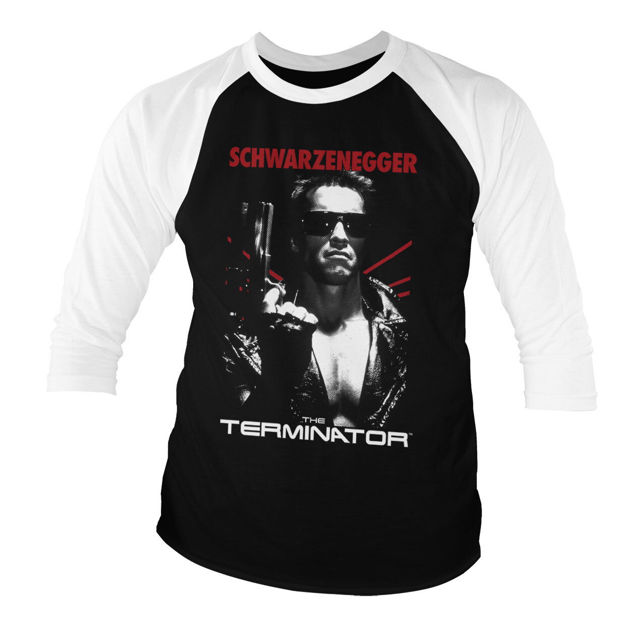 The Terminator Poster Baseball 3/4 Sleeve Tee