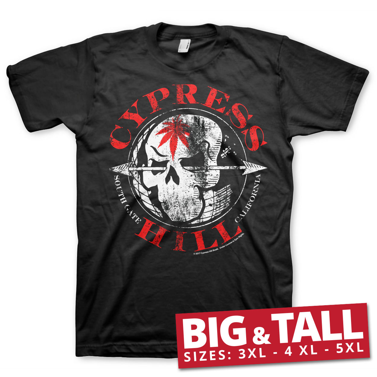 Cypress Hill South Gate - California Big & Tall T-Shirt