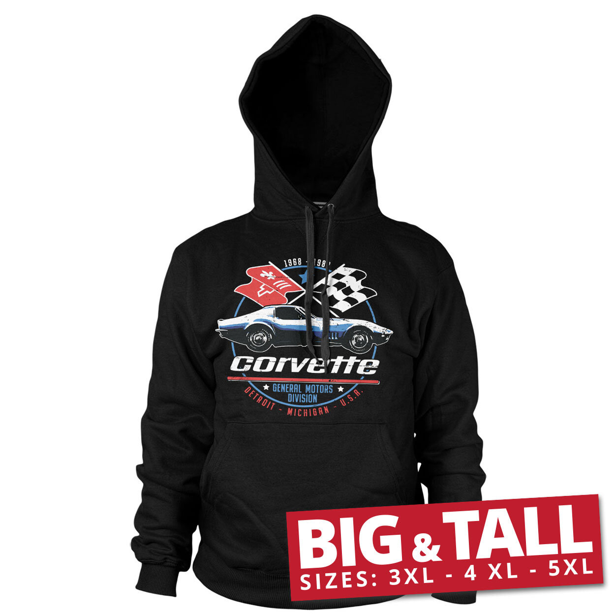 Corvette C3 GM Division Big & Tall Hoodie