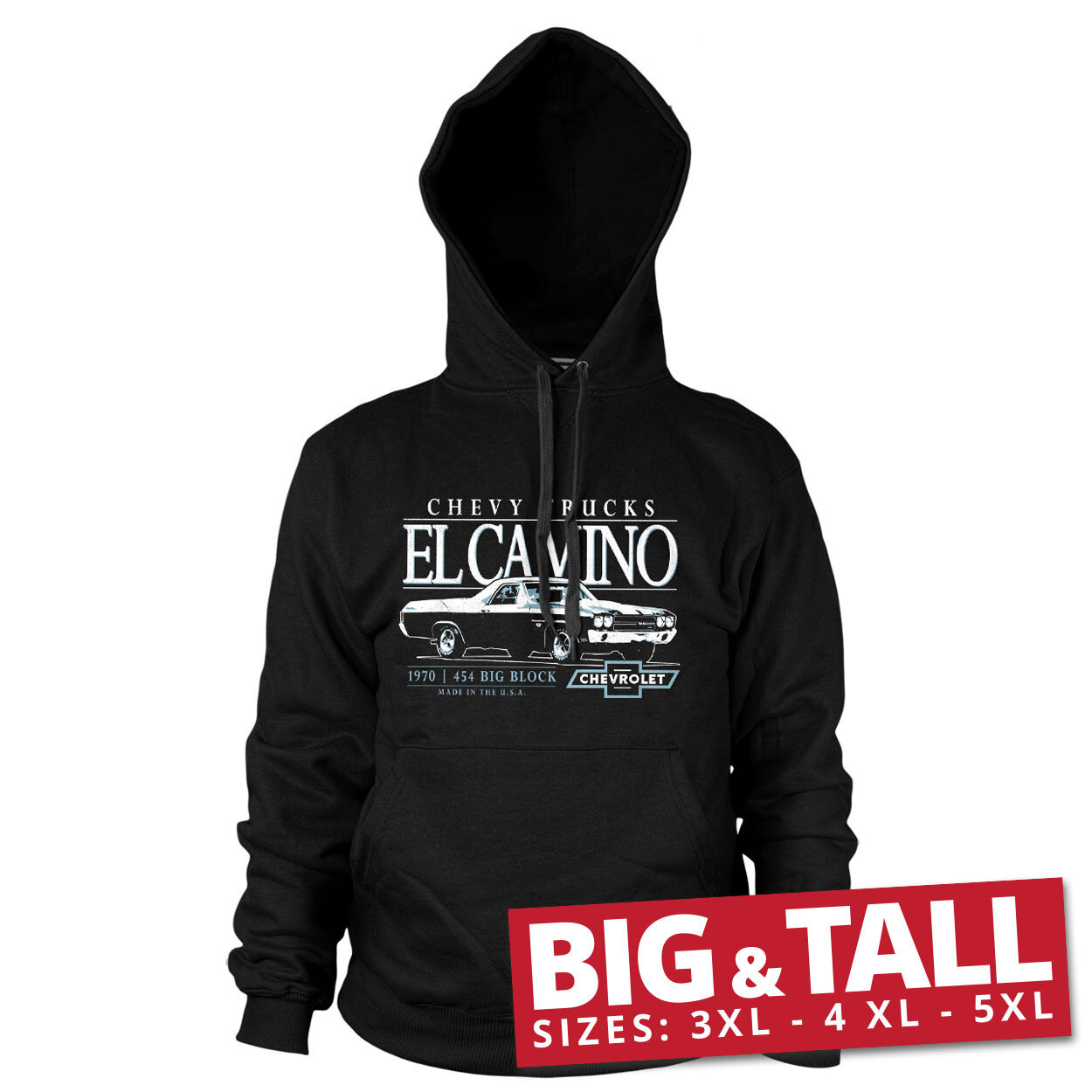 Chevy El Camino Big Block Big & Tall Hoodie