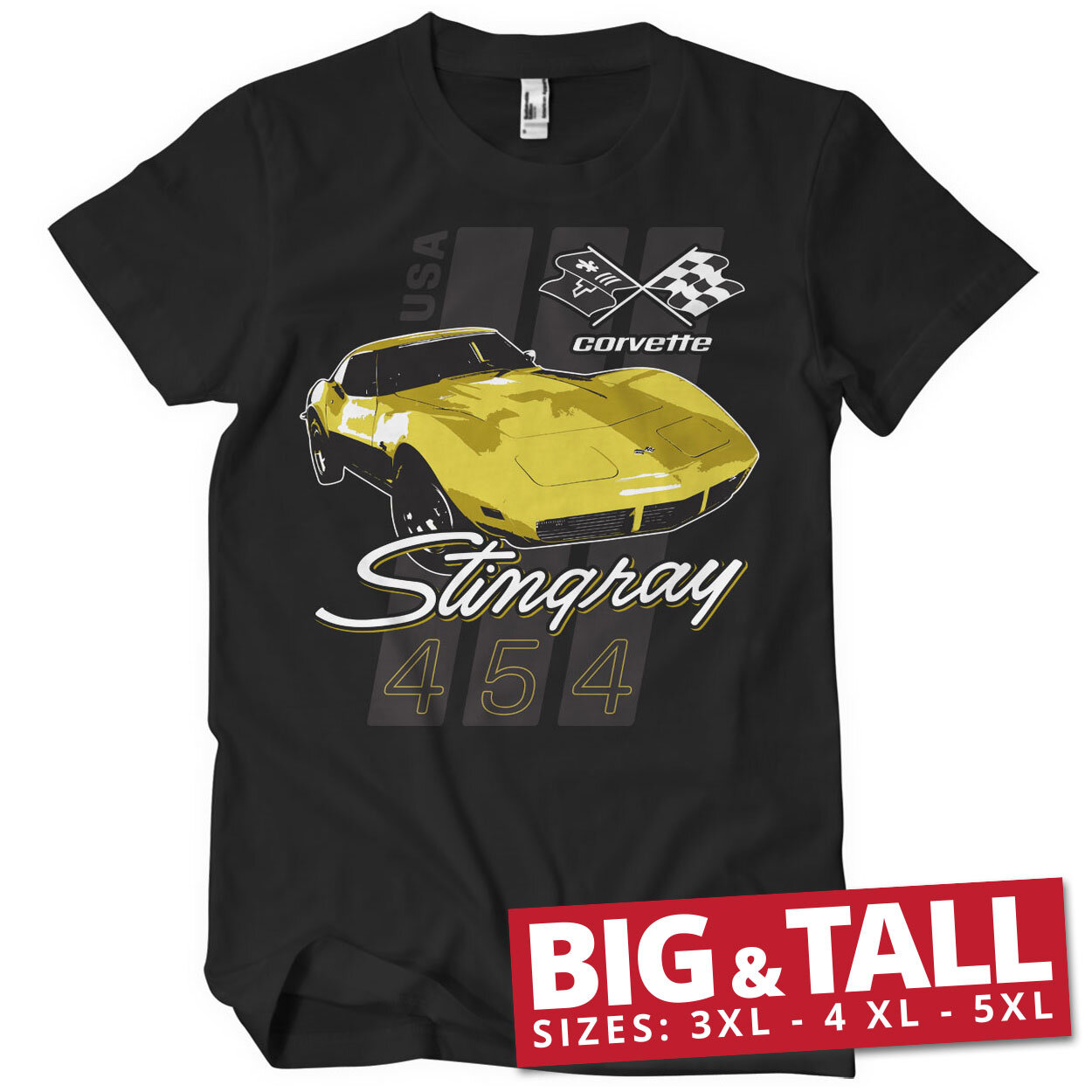 Corvette Stingray 454 Big & Tall T-Shirt