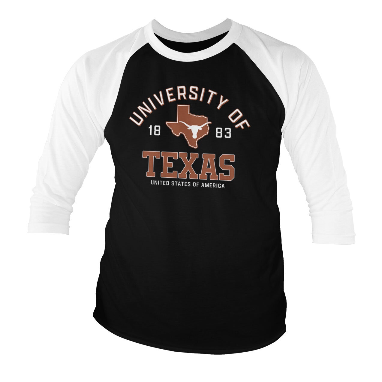 University Of Texas Baseball 3/4 Sleeve Tee