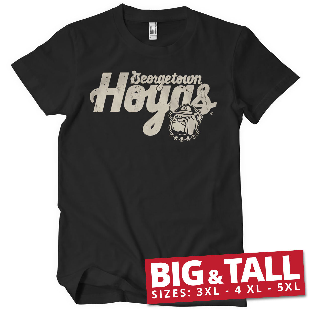 Washed Hoyas Big & Tall T-Shirt