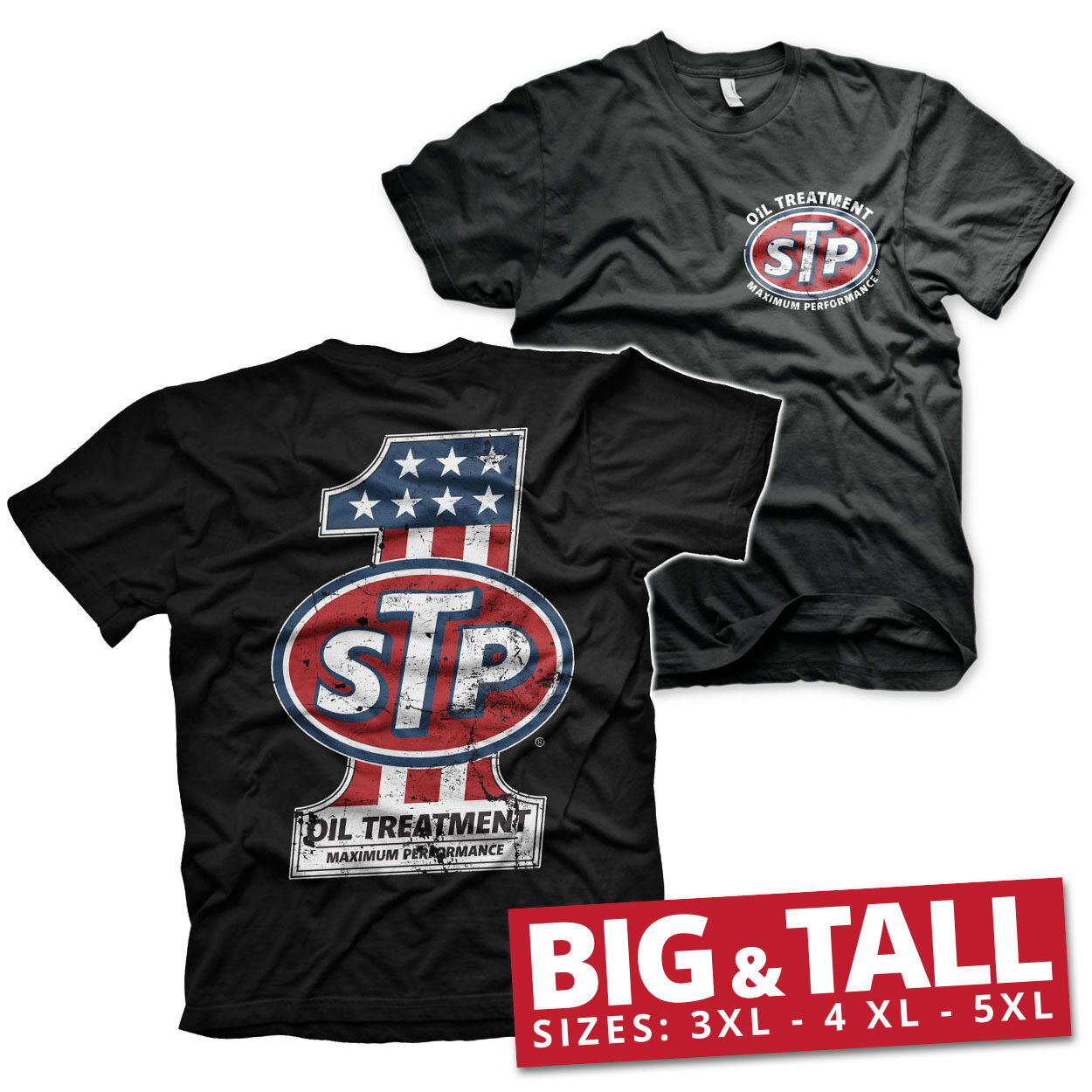 jubilæum indlogering skære STP American No. 1 Big & Tall T-Shirt - Shirtstore