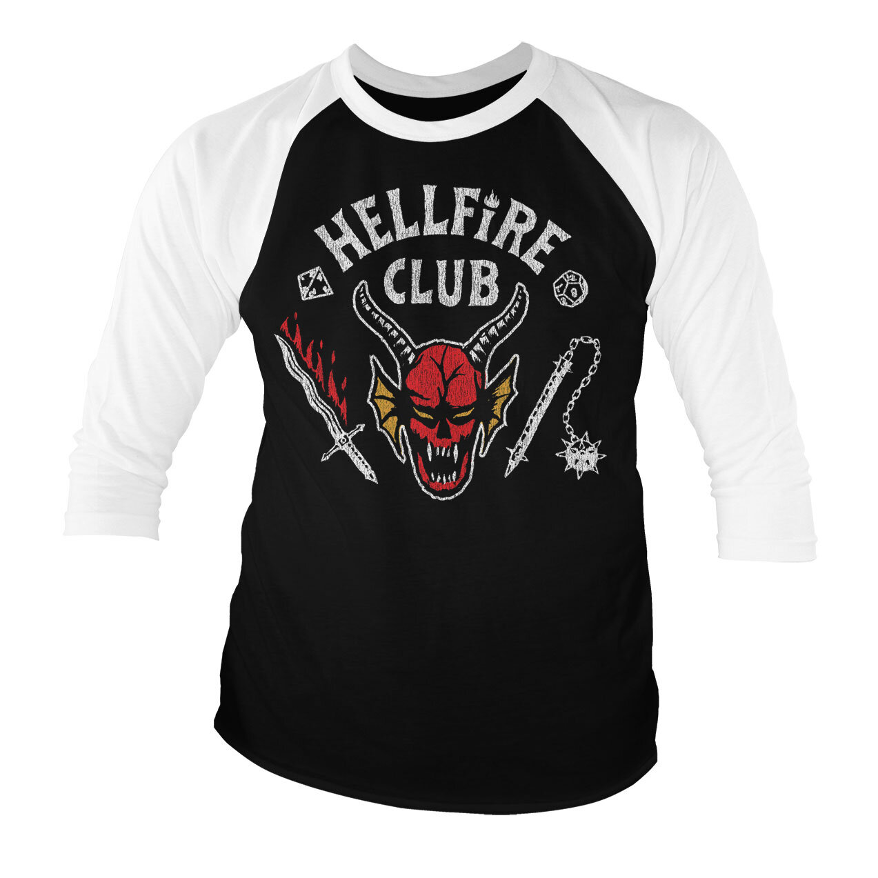 Hellfire Club Baseball 3/4 Sleeve Tee