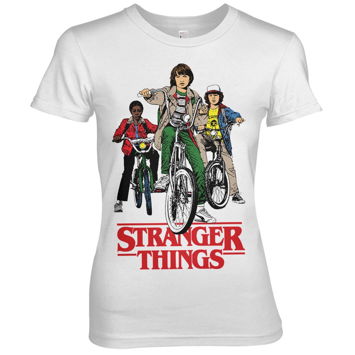 Stranger Things Bikes Girly Tee