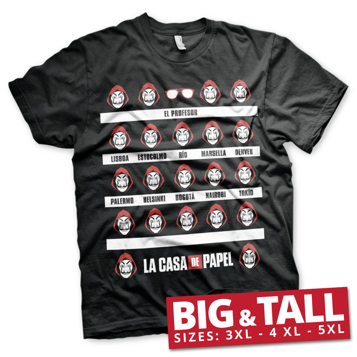 La Casa De Papel Big & Tall T-Shirt