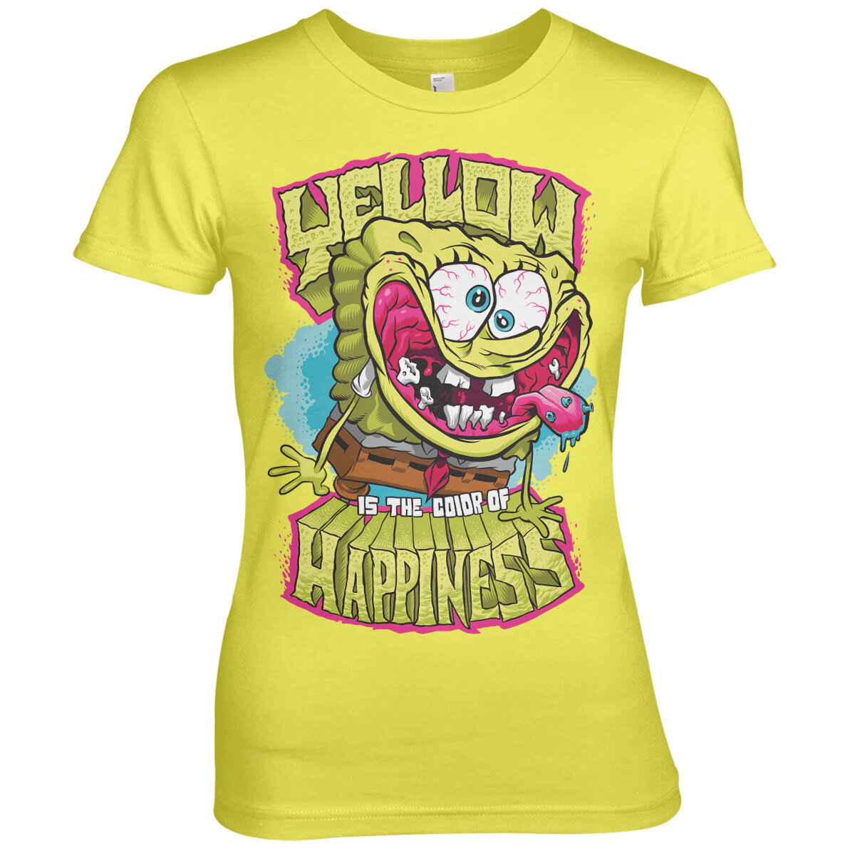 Yellow Is The Color Of Happiness Girly Tee