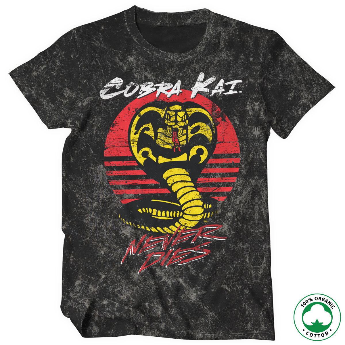 Cobra Kai Never Dies Organic T-Shirt