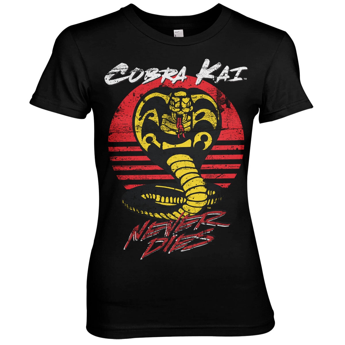 Cobra Kai Never Dies Girly Tee