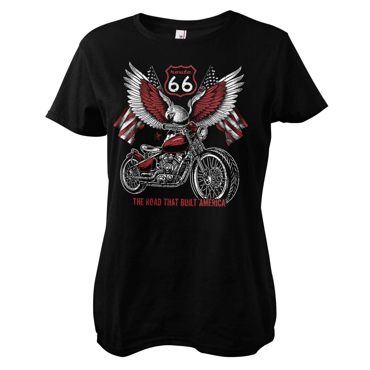 Route 66 - American Eagle Bike Girly Tee