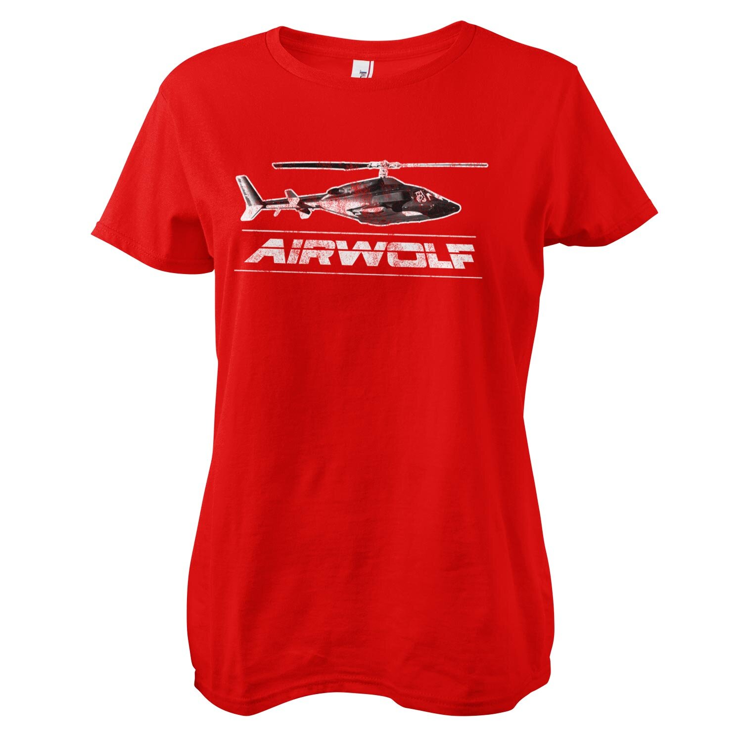 Airwolf Distressed Girly Tee