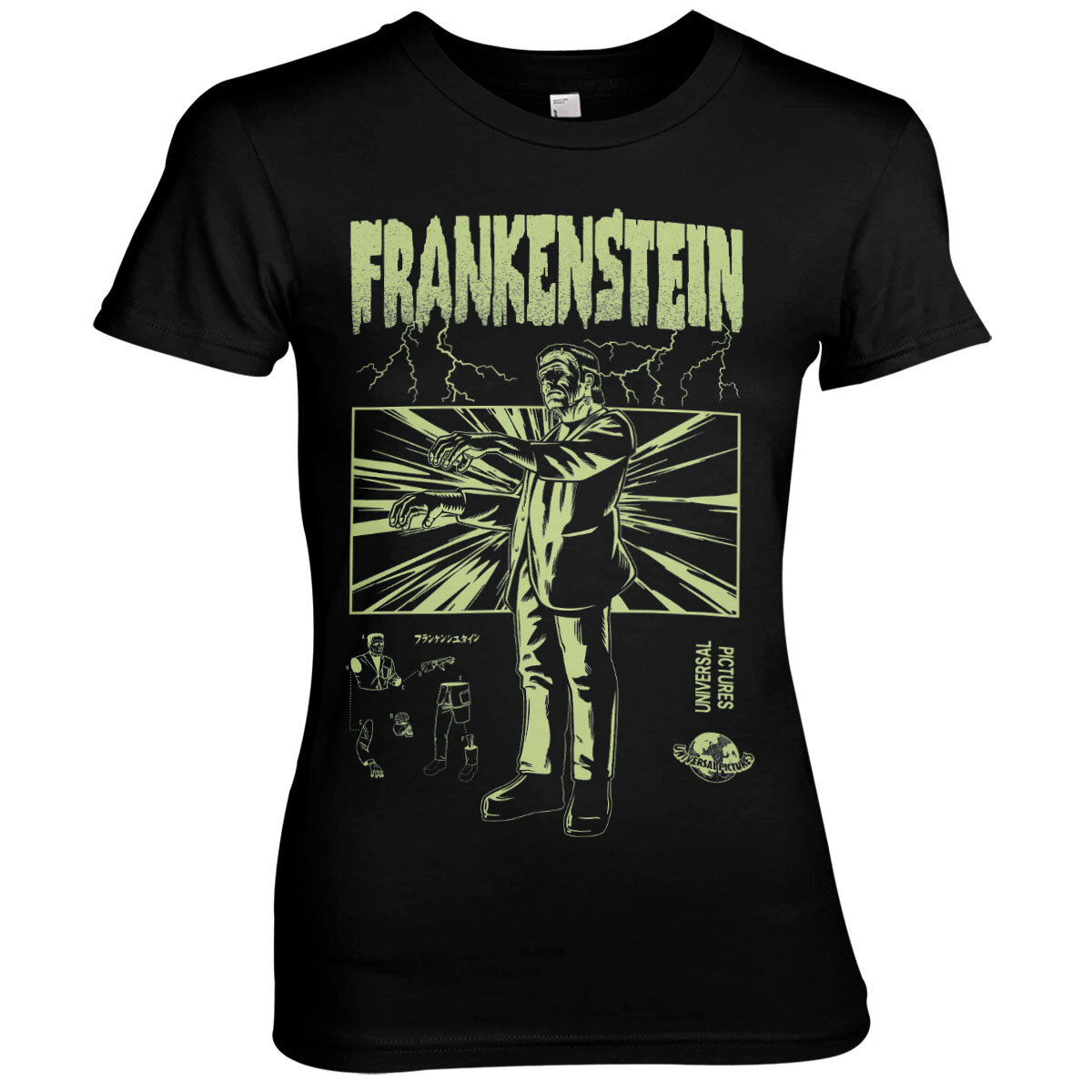 Frankenstein Retro Girly Tee