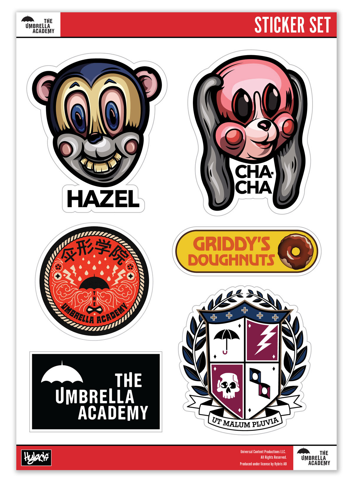 The Umbrella Academy Sticker Set