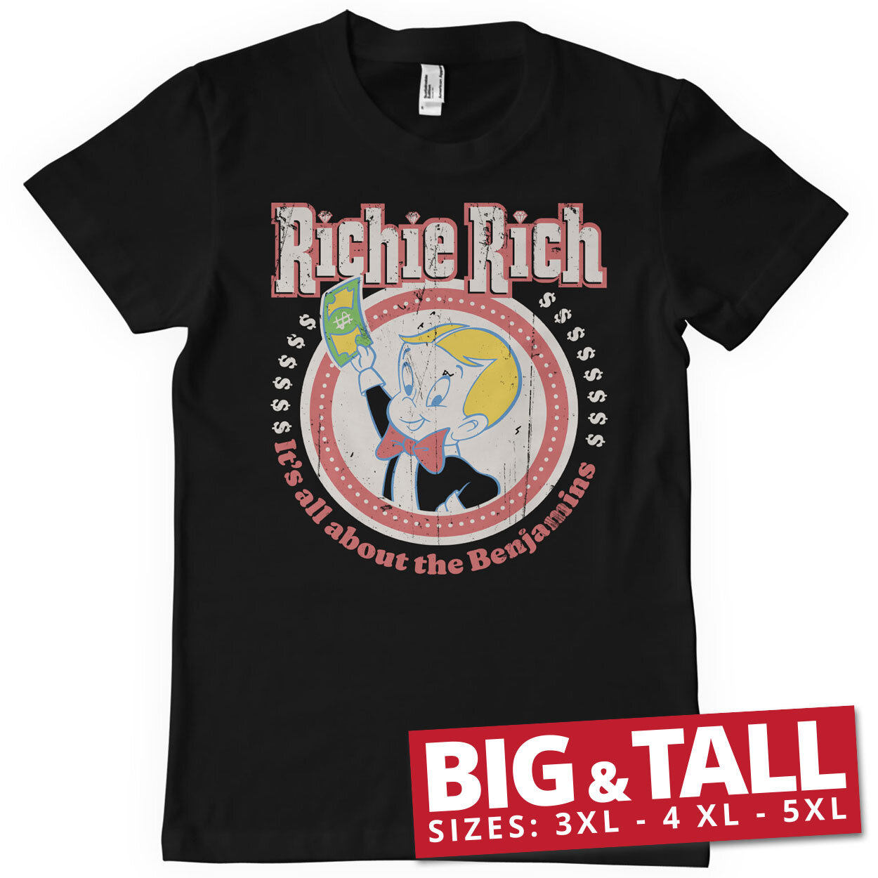 Richie Rich - Benjamins Big & Tall T-Shirt