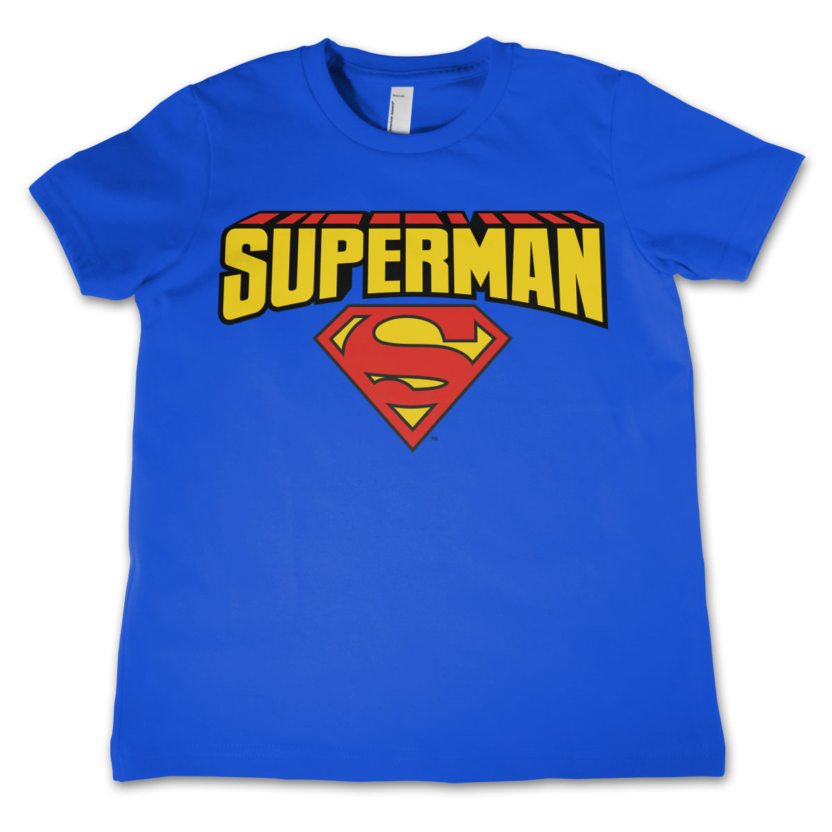 Superman Blockletter Logo Kids T-Shirt