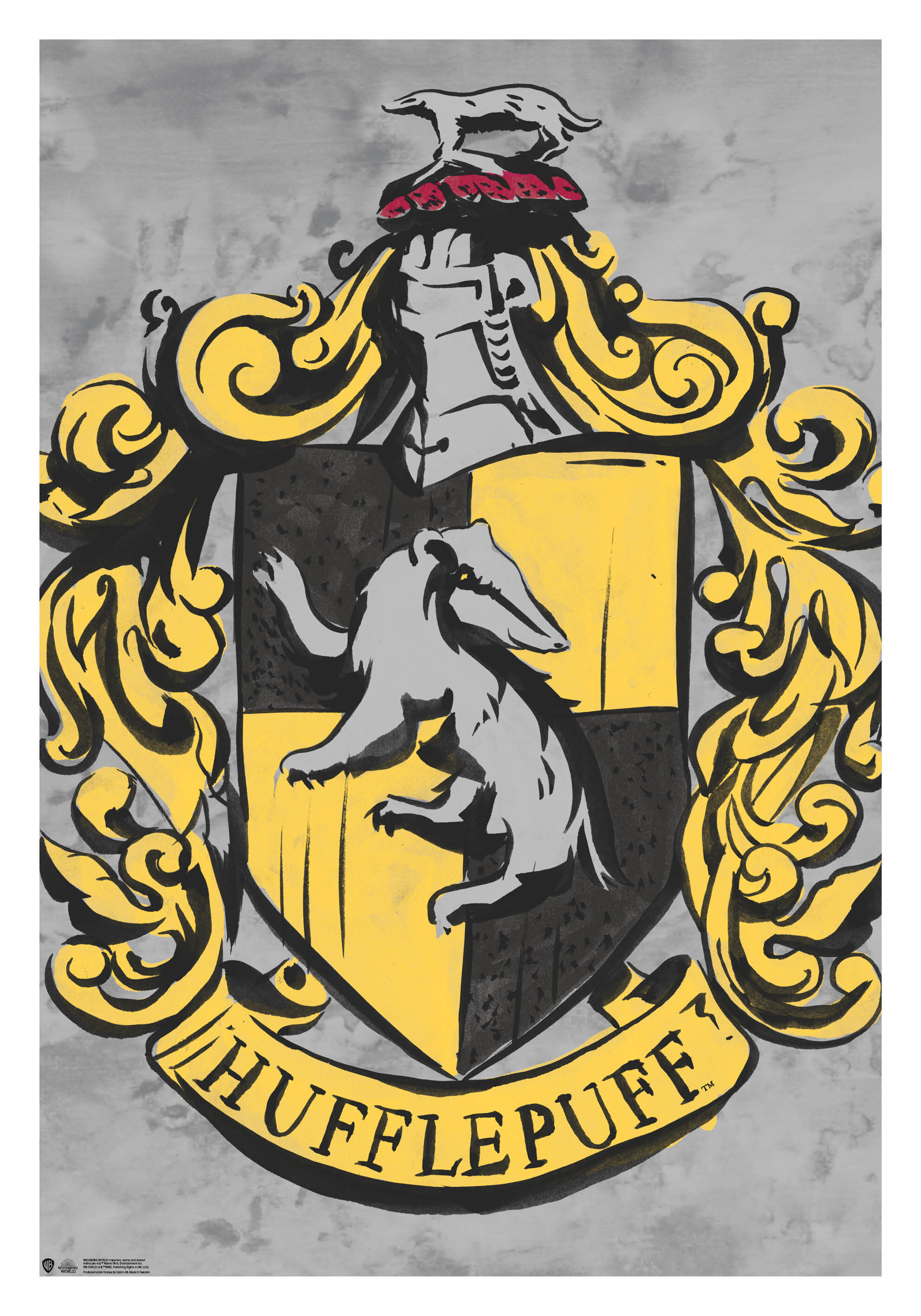 Proud Hufflepuff Harry Potter Vibrant Premium Glossy Poster A4 & A3 