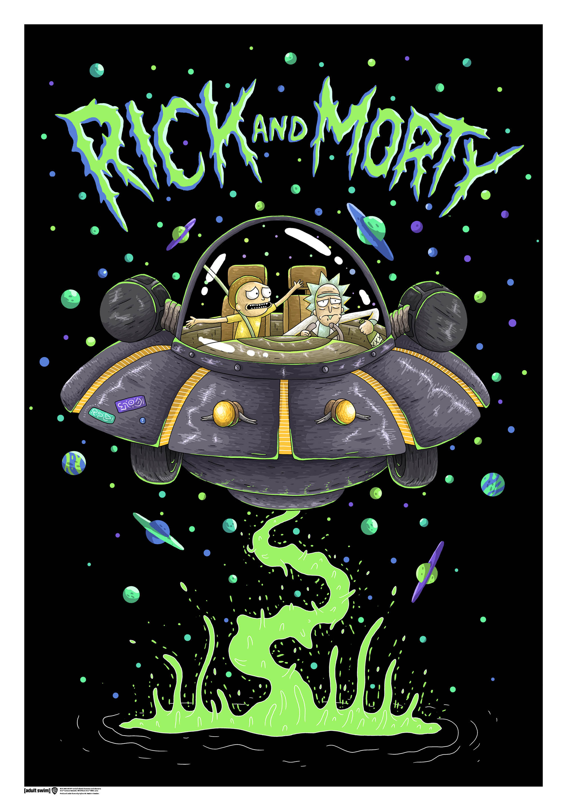 Rick and Morty Spaceship Poster