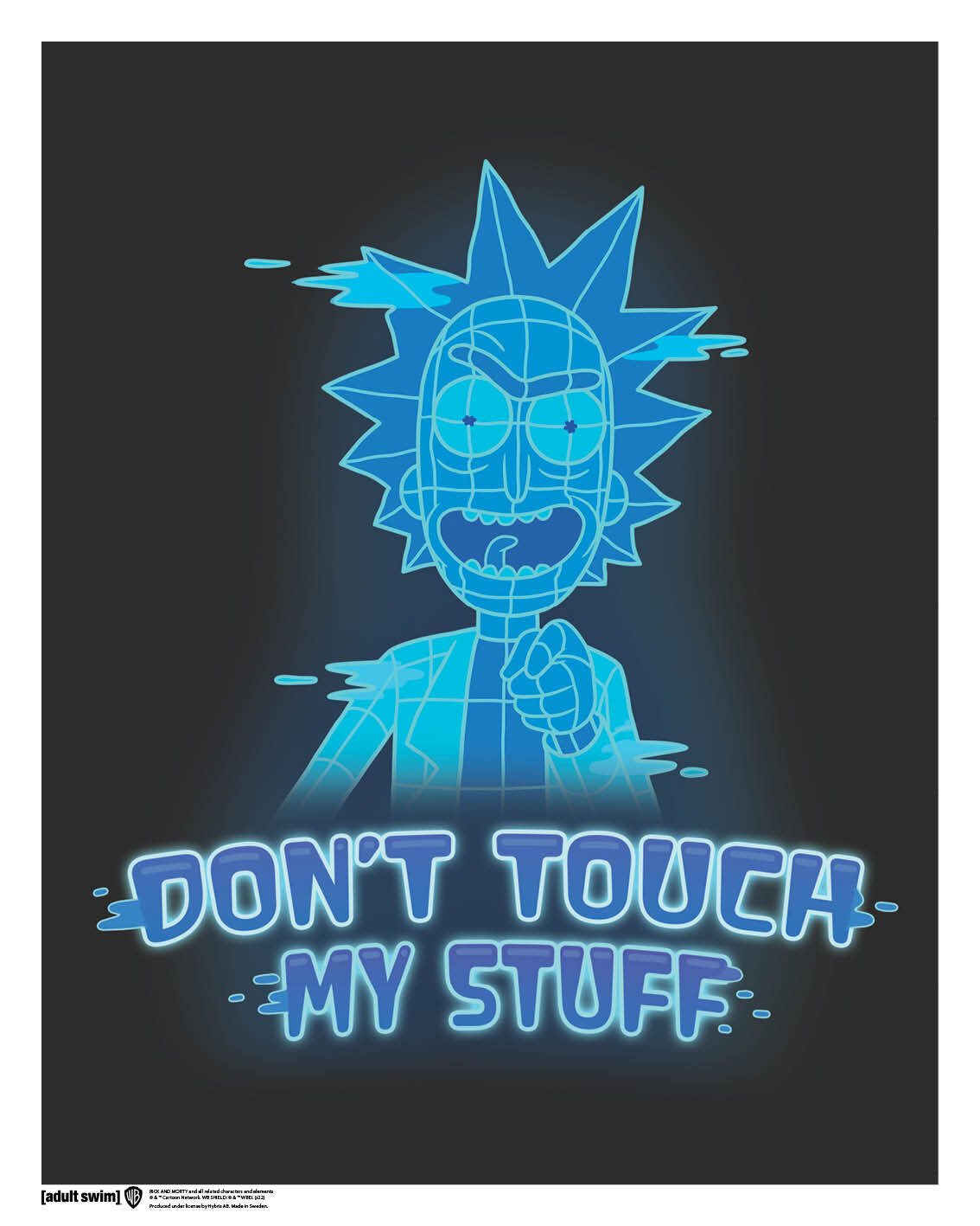 Rick and Morty - Don't Touch My Stuff Poster