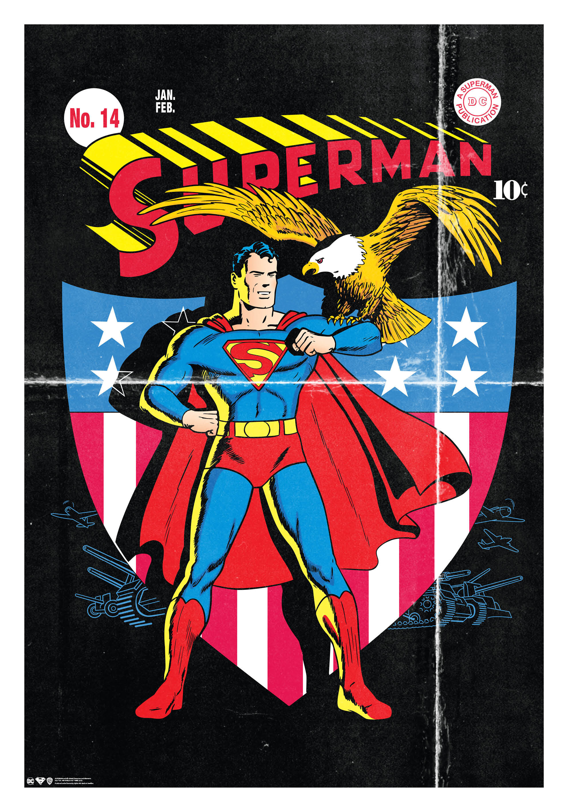 Superman American Eagle Poster