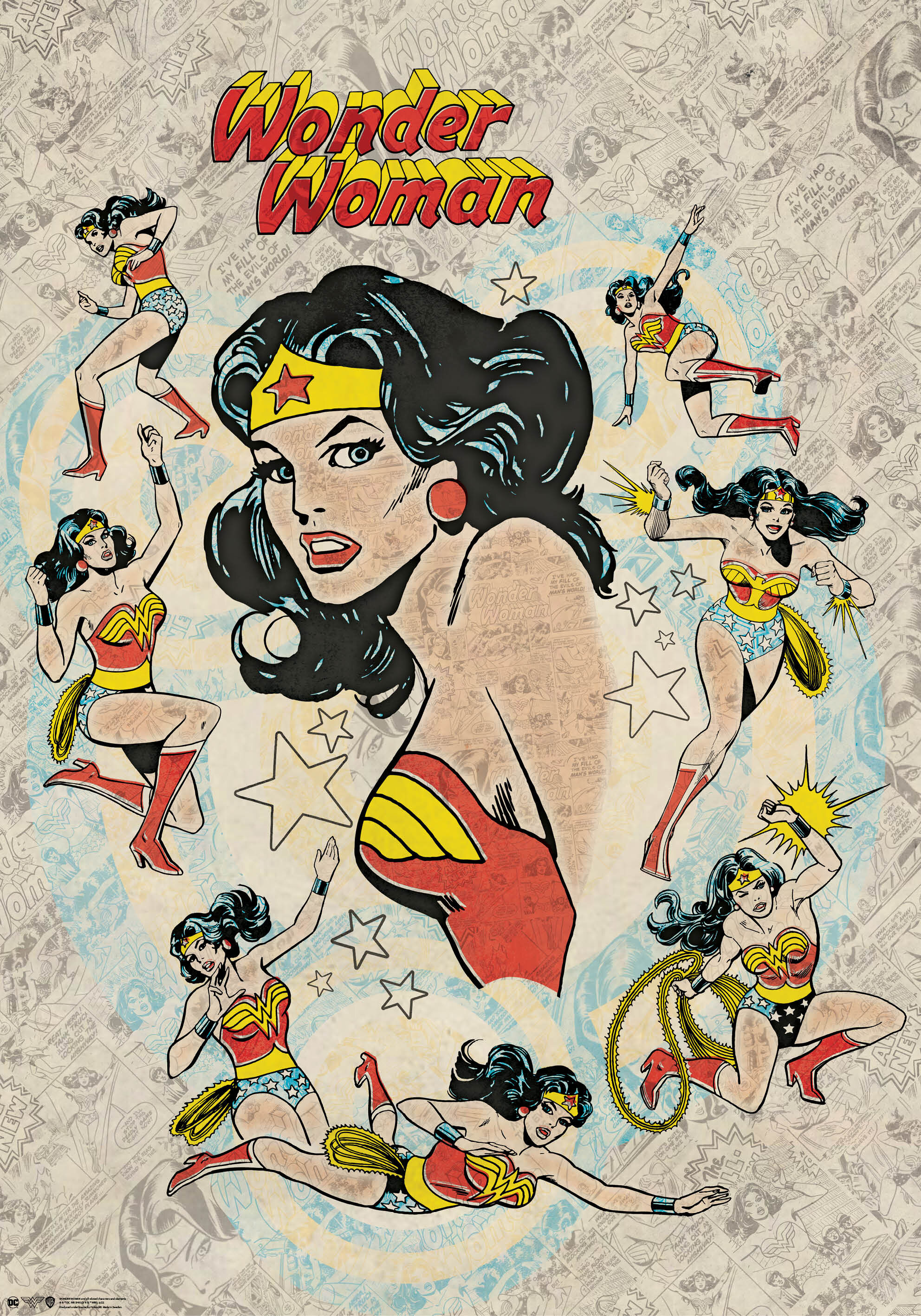 Wonder Woman Retro Poster
