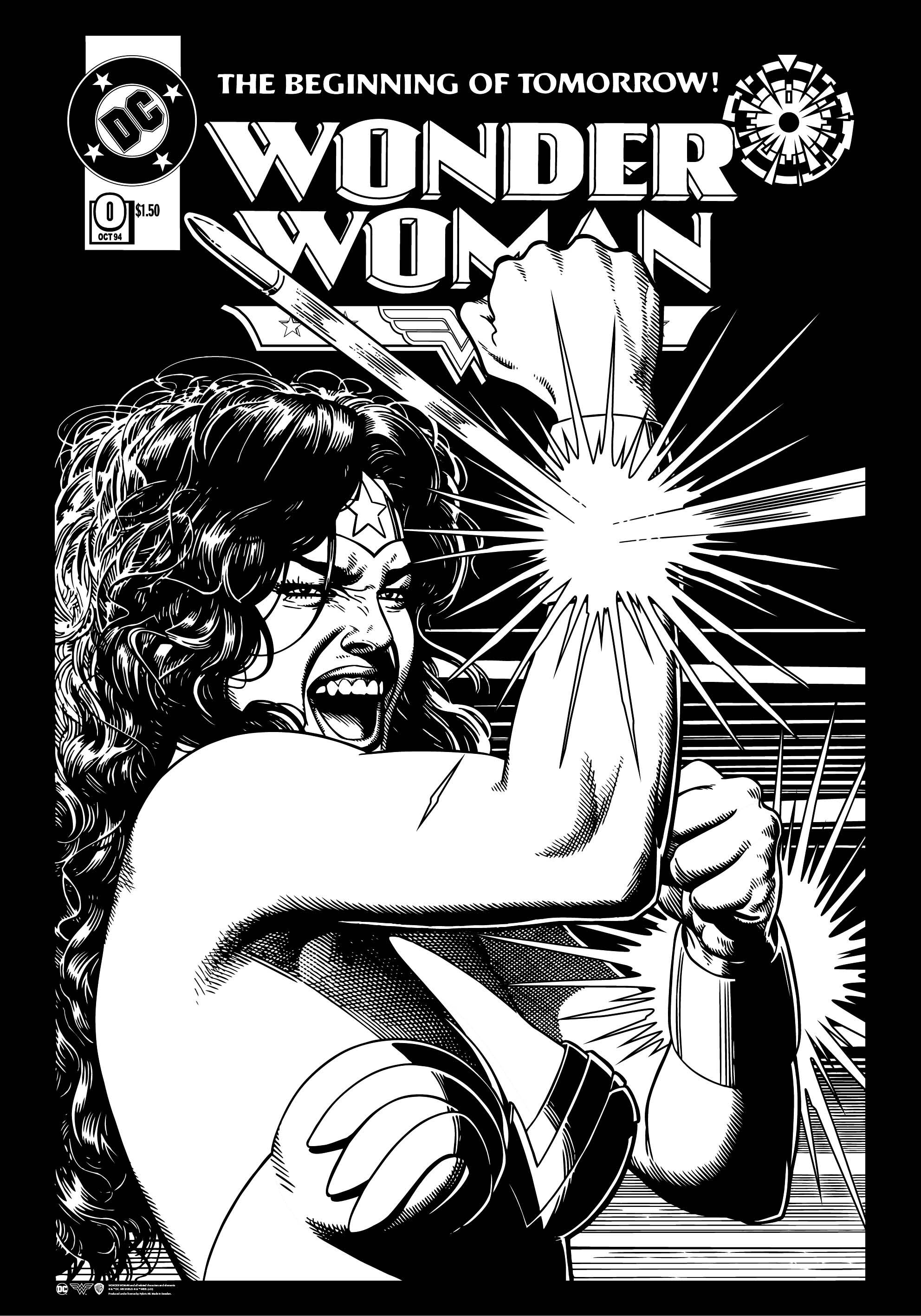 Wonder Woman BW Poster