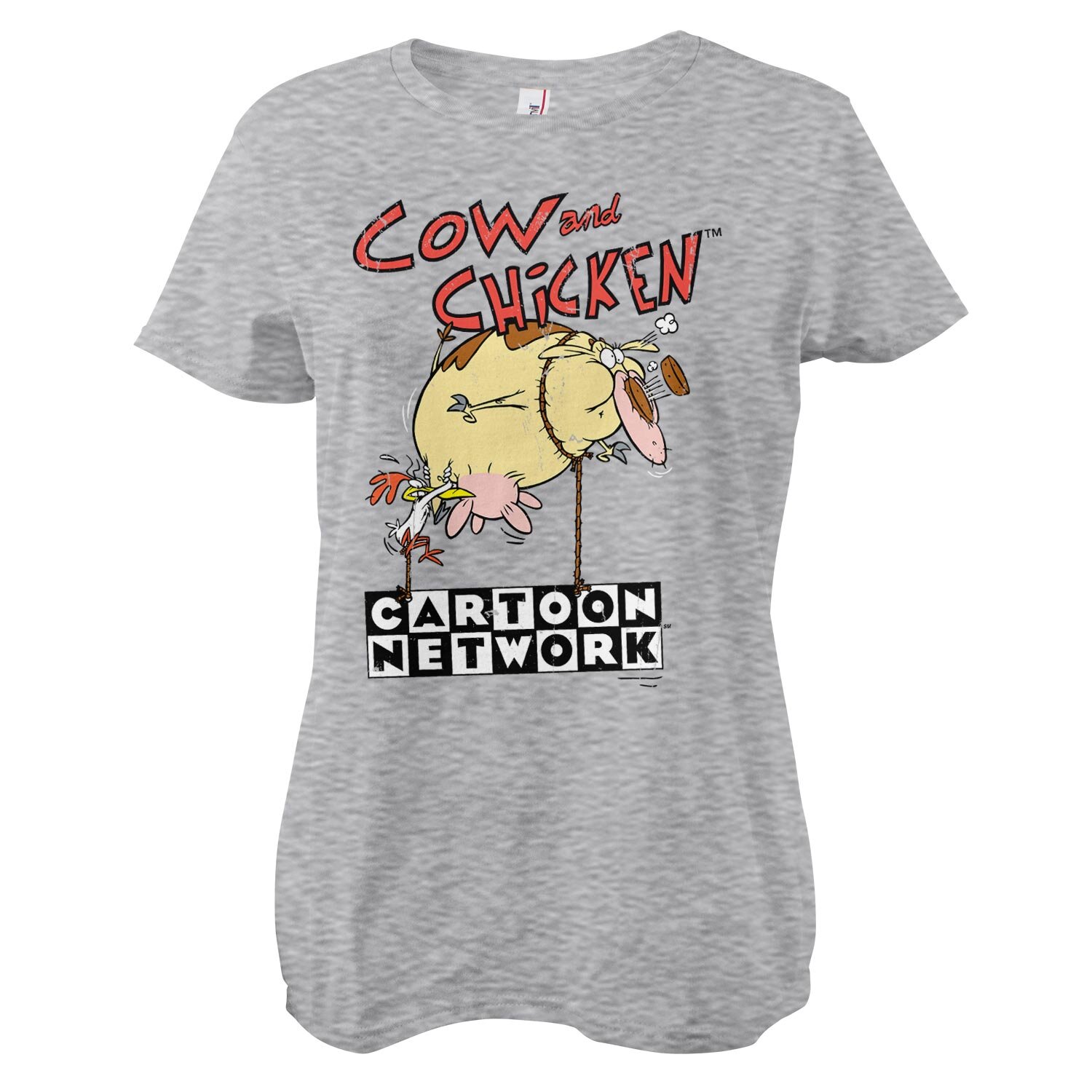 Cow and Chicken Balloon Girly Tee